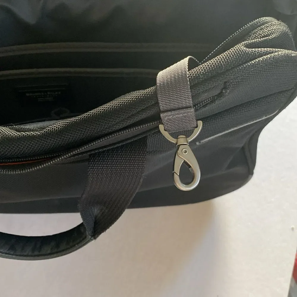 BRIGGS & RILEY Travelware Black Nylon Briefcase with Removable Shoulder Strap